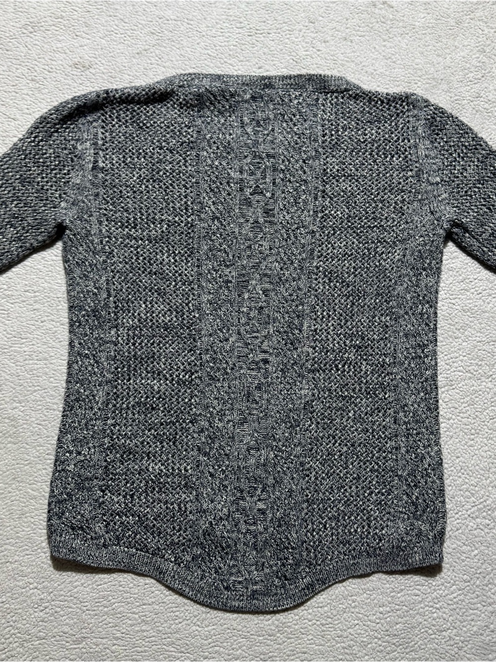 Rubbish‎ Sweater Womens Small Gray Long Sleeve Knit Cotton Pullover Casual Top - Picture 11 of 13
